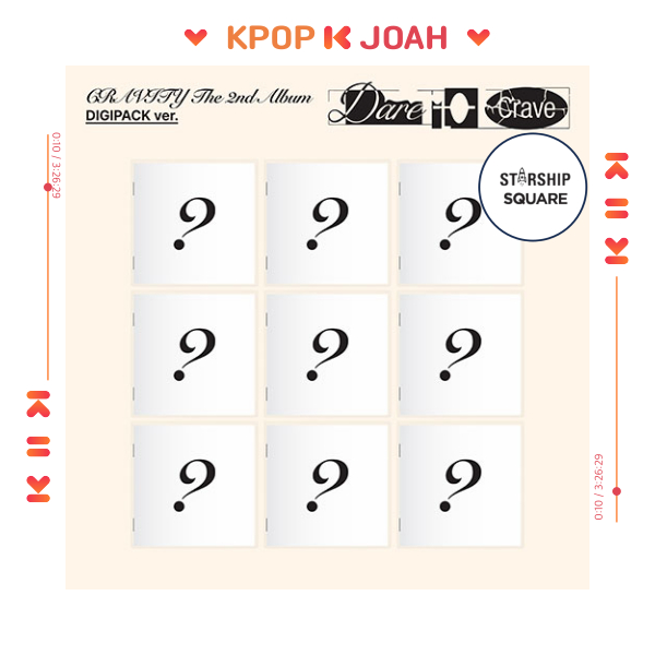 [POB] (Digipack ver.) CRAVITY [Dare to Crave] 2nd Album (24th Jun.2025)