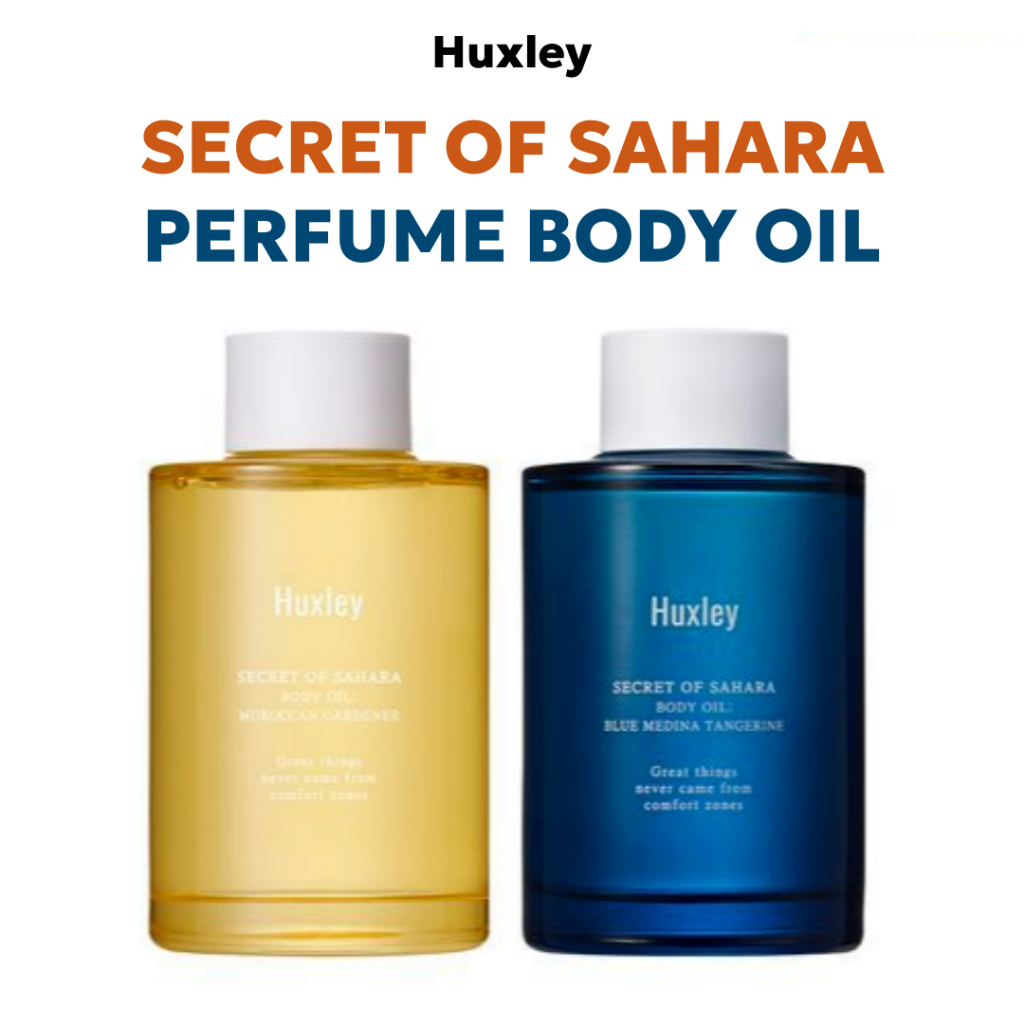 HUXLEY Secret Of Sahara Perfume Body Oil 100ml - สวนโมร็อกโก Blue Medina Tangerine