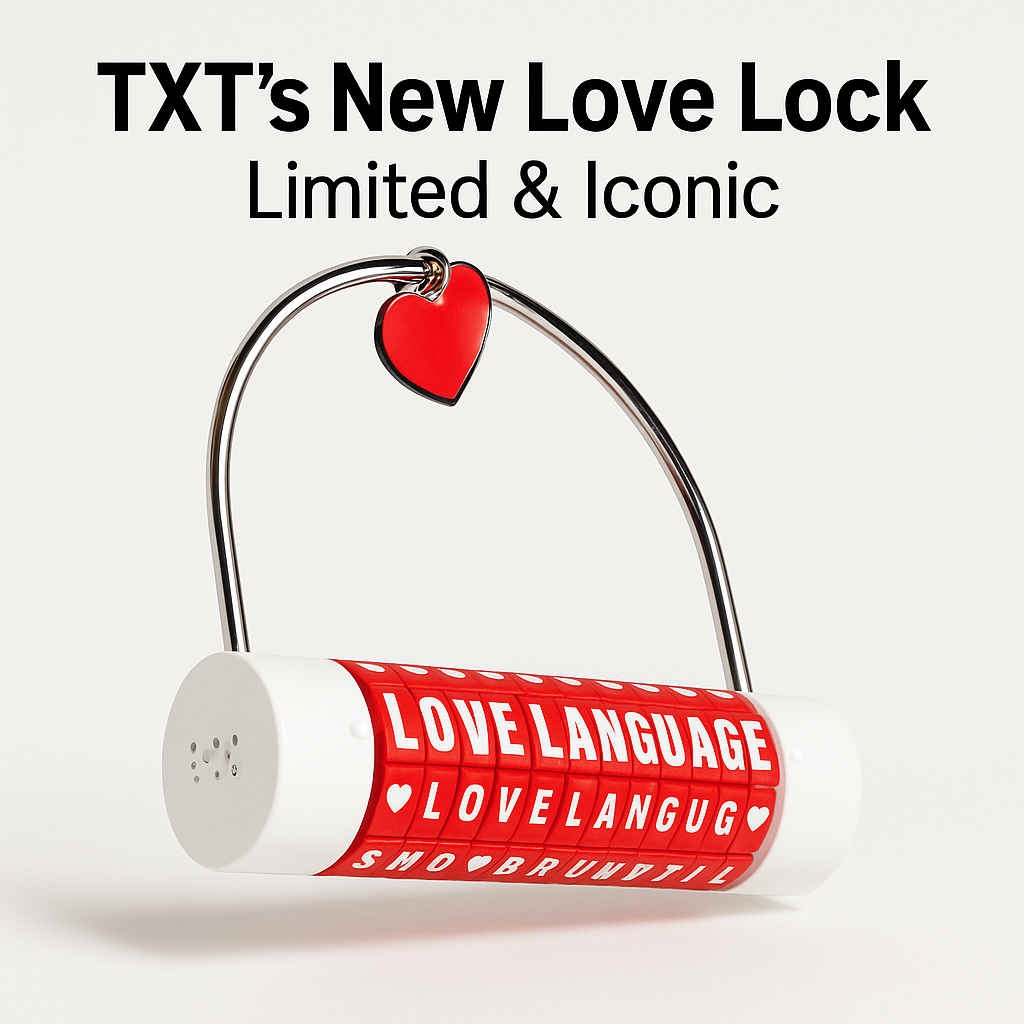 TXT Love LANGUAGE Limited Edition Love Lock อัลบั้ม NFC + การ์ดรูปถ่าย 10 ใบ + ซอง – รุ่นพิเศษ