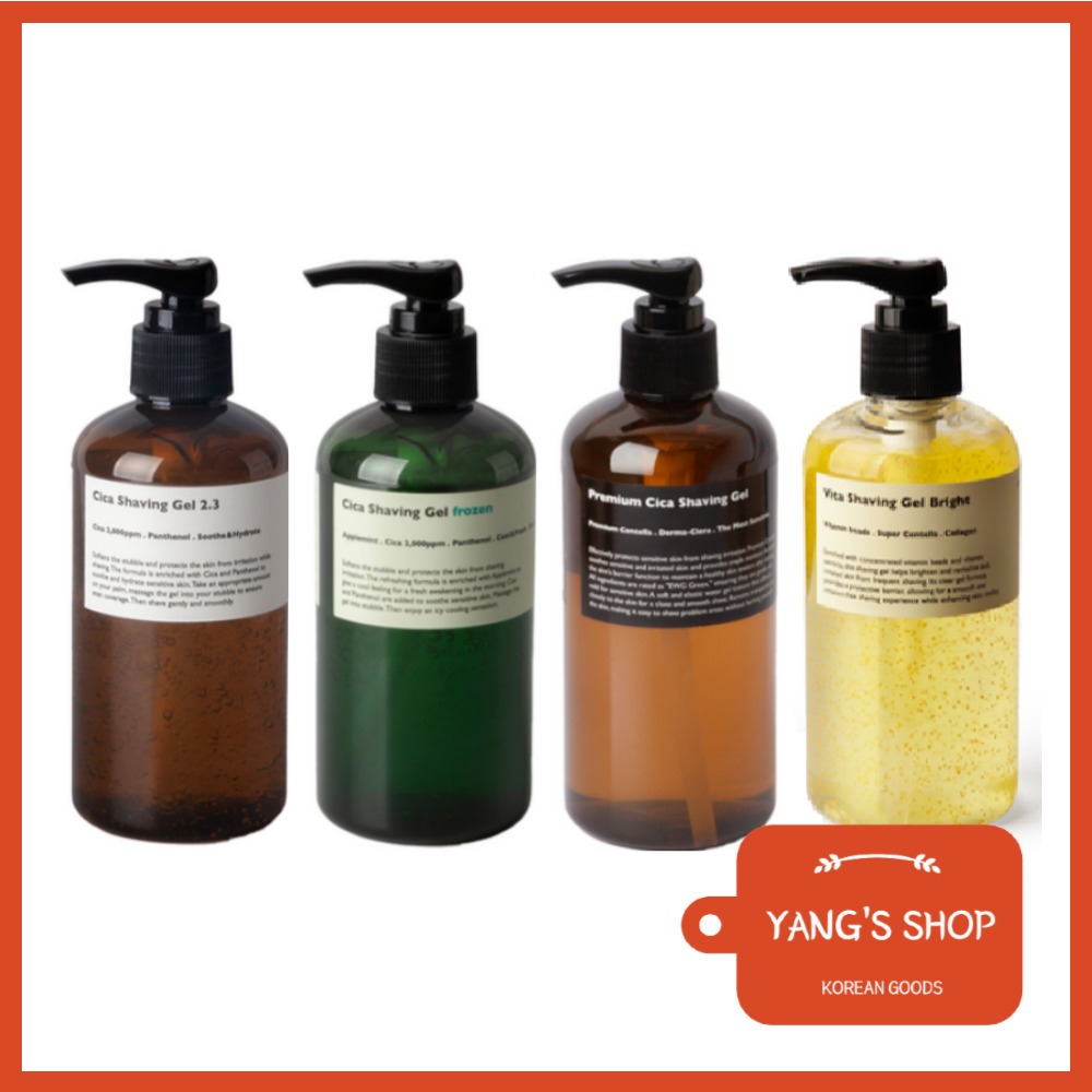 [Lazy Society] Cica Shaving Gel (4types) / Cica, Frozen, Vita Bright, Premium