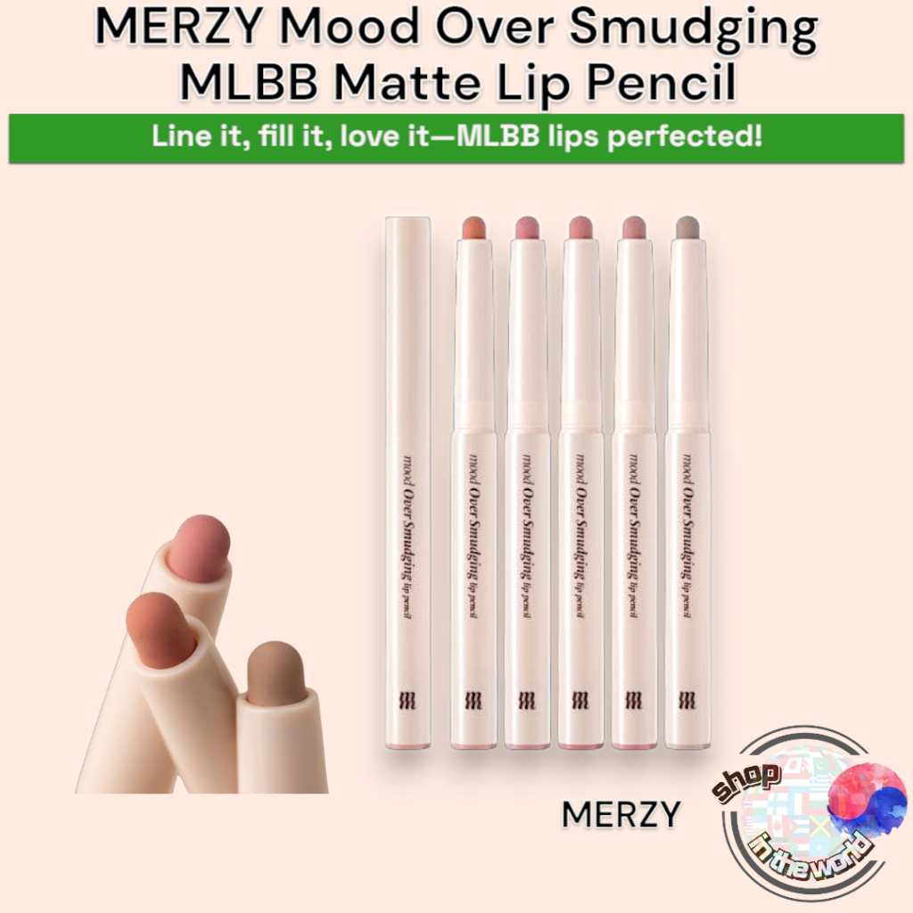 MERZY Mood Over Smudging Lip Pencil 0.9g MLBB Matte