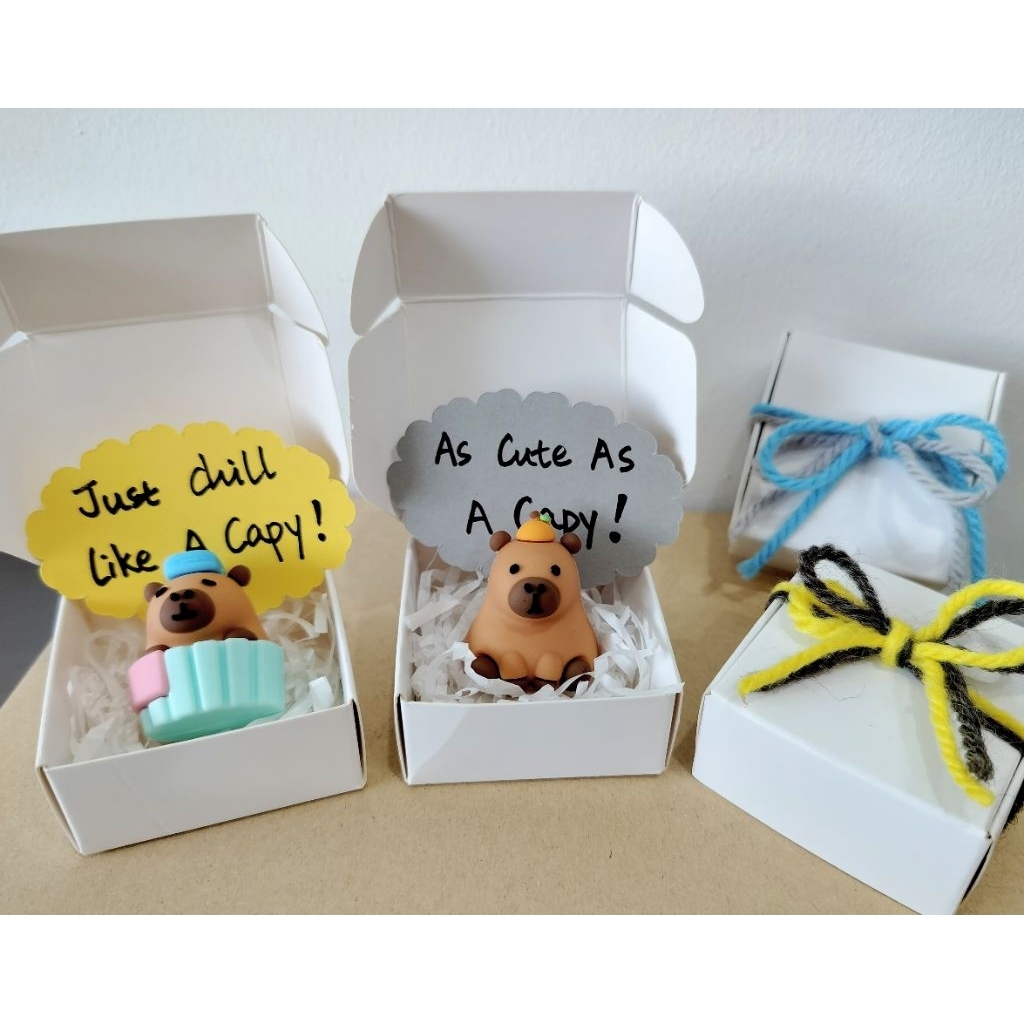 Capybara Birthday Party Favors Party Party Supply ยางลบ 3D Capybara ประตูสําหรับแขก