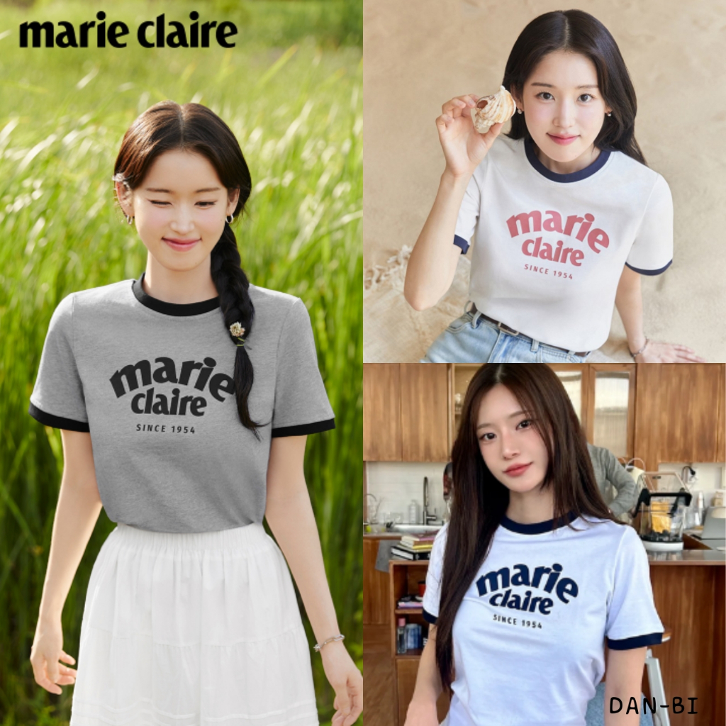 [Marie Claire] เสื้อยืด Marie Ringer 6 สี / สินค้าKRแท้ 100%