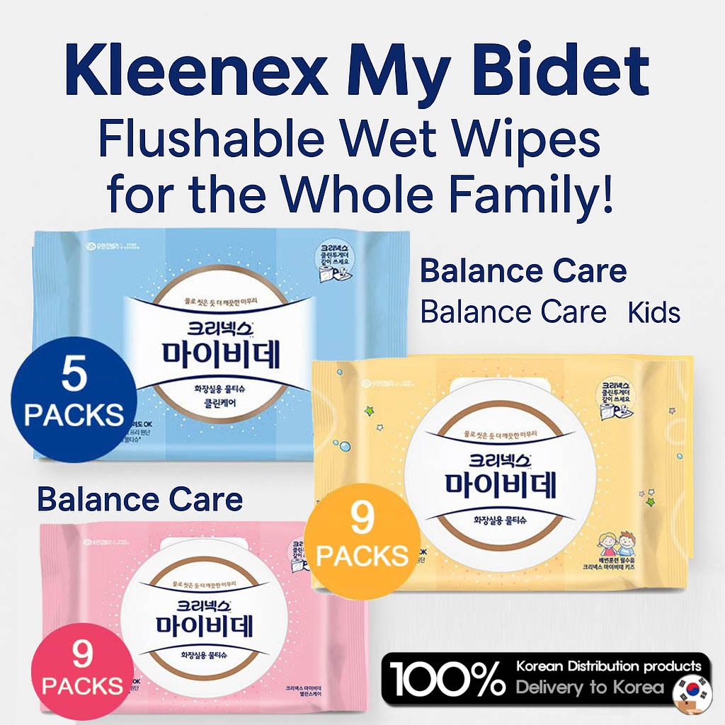 [KLEENEX] My Bidet Feminine care Toilet Wipes for Kleenex My Bidet Clean Care/ Balance care / Kids