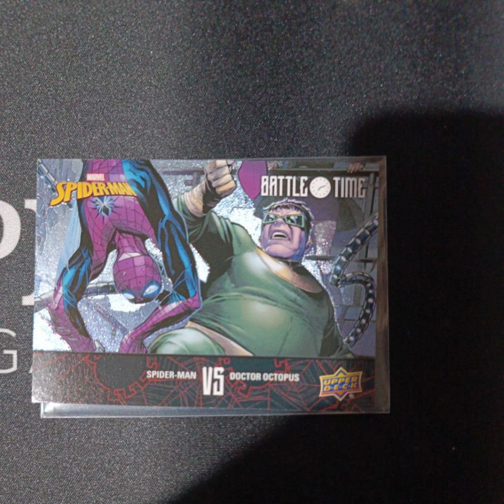 Upper Deck Marvel Spiderman 2024 Battle Time Spiderman VS Dr Octopus card BT-1
