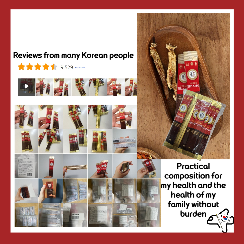 เกาหลีสีแดงโสมสกัดเวลาสมดุล/เกาหลี 6 ปีโสมสกัด 10 กรัมบรรจุภัณฑ์ที่ใช้งานได้จริง 10 ชิ้น/30 ชิ้น/60 ชิ้น - รูปที่ 6