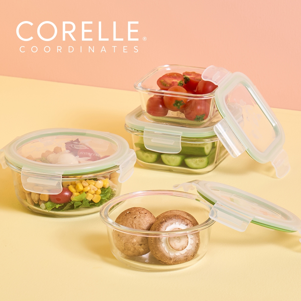 CORELLE BREEZE Mix ภาชนะเก็บอาหาร 4p BPA Free