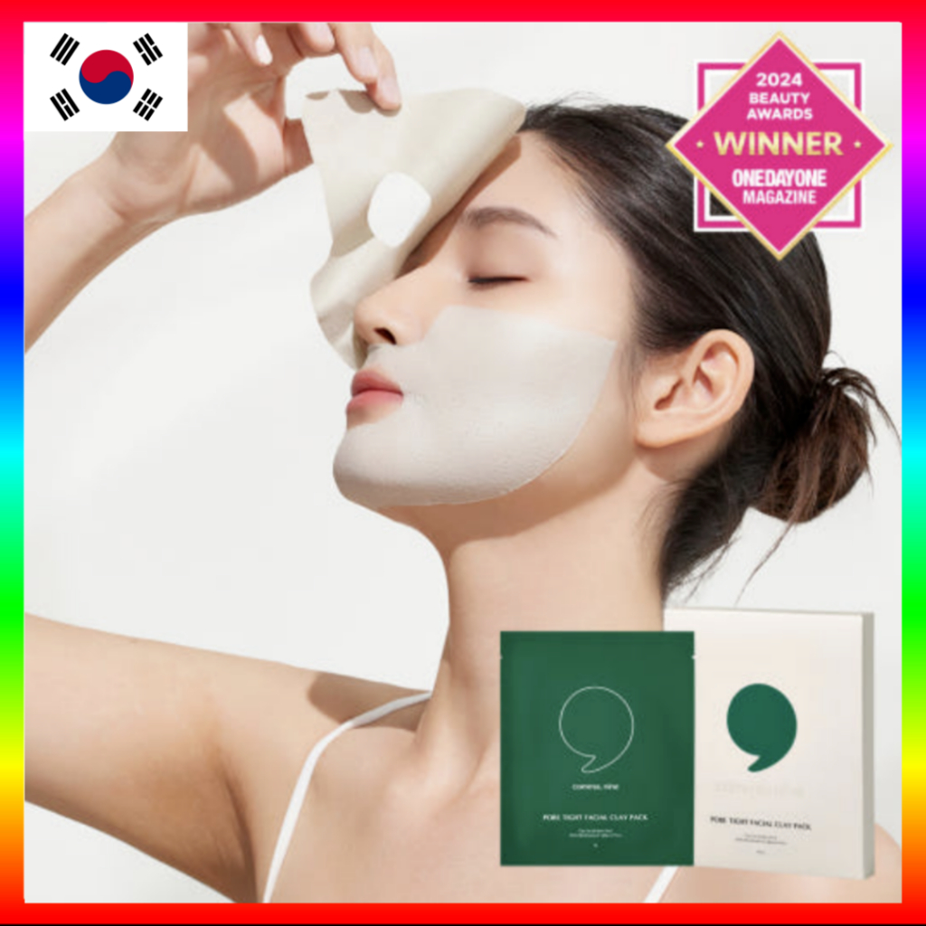 [Comma, nine] Pore Tight Facial Clay Pack 1box(4ea)