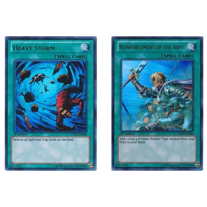 ภาษาอังกฤษ Yugioh Heavy Storm - LCJW-EN284 - UR รุ่นที่ 1/ เสริมกองทัพ - LCJW-EN286 UR รุ่นที่ 1