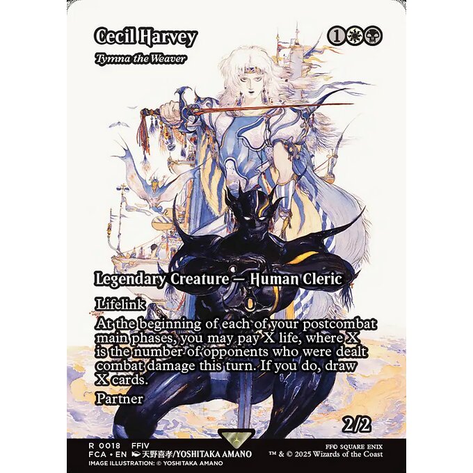 FCA_018 Cecil Harvey (Tymna the Weaver) *Final Fantasy: Through the Age* MTG Magic: The Gathering