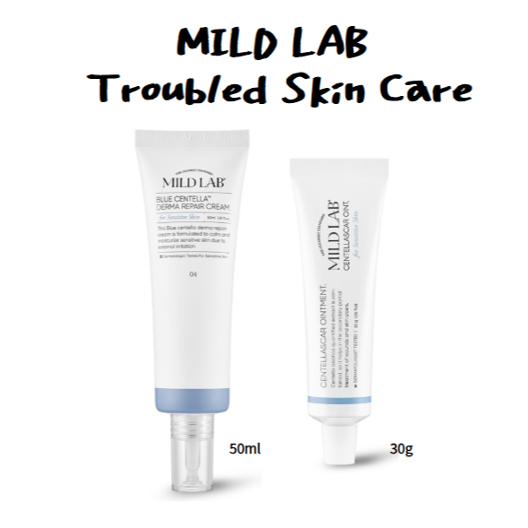 [MILD LAB] Centellascar Cream & Blue Centella Derma Repair Cream for Scar & Blemish Care | Centella 