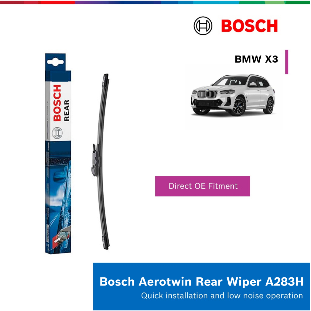 Bosch Aerotwin A283H ที่ปัดน้ําฝนด้านหลังสําหรับ BMW X3 Series