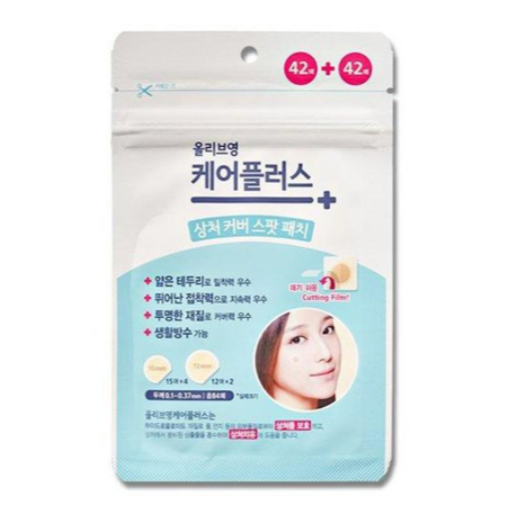 OLIVE YOUNG CarePlus Scar Cover Spot Patch | แผ่นแปะสิว | แผ่นแปะสิว (102 แผ่น)