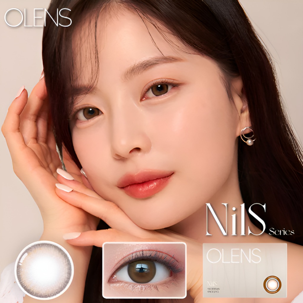 OLENS Nils Brown รายเดือน – 1 สี  | OLENS Nils Brown Month คอนแทคเลนส์สี K-Beauty 2p 1 กล่อง