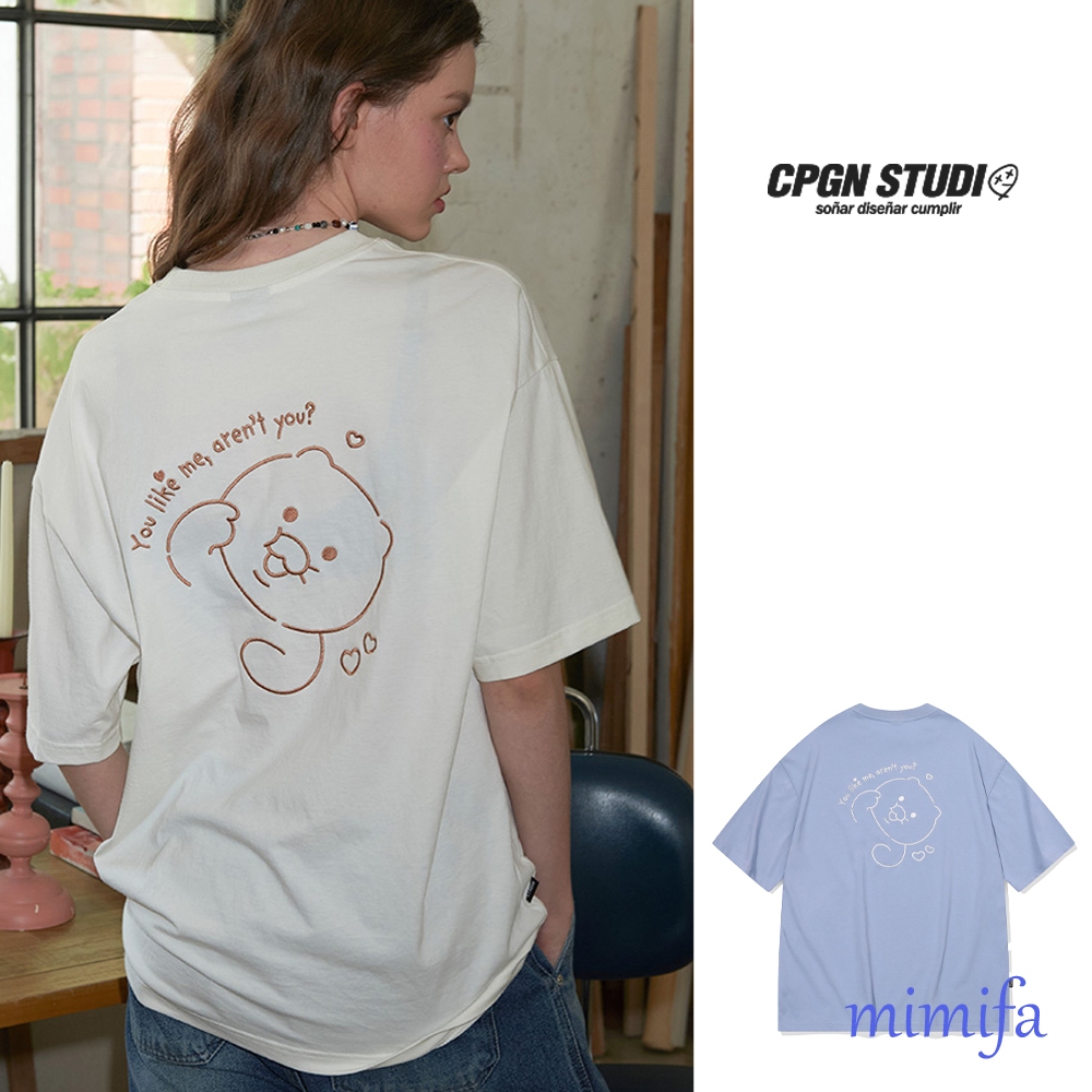 [CPGN STUDIO] [CPGN x Kakao Friends] เสื้อยืดแขนสั้นปักลาย Chunsik น่ารัก