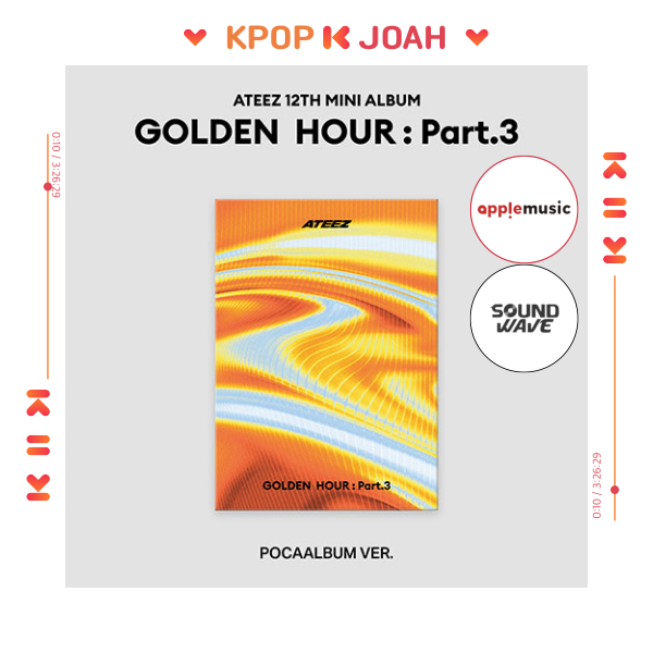 (POCAALBUM Ver.) ATEEZ [GOLDEN HOUR : Part.3] 12th Mini Album (13th Jun.2025)