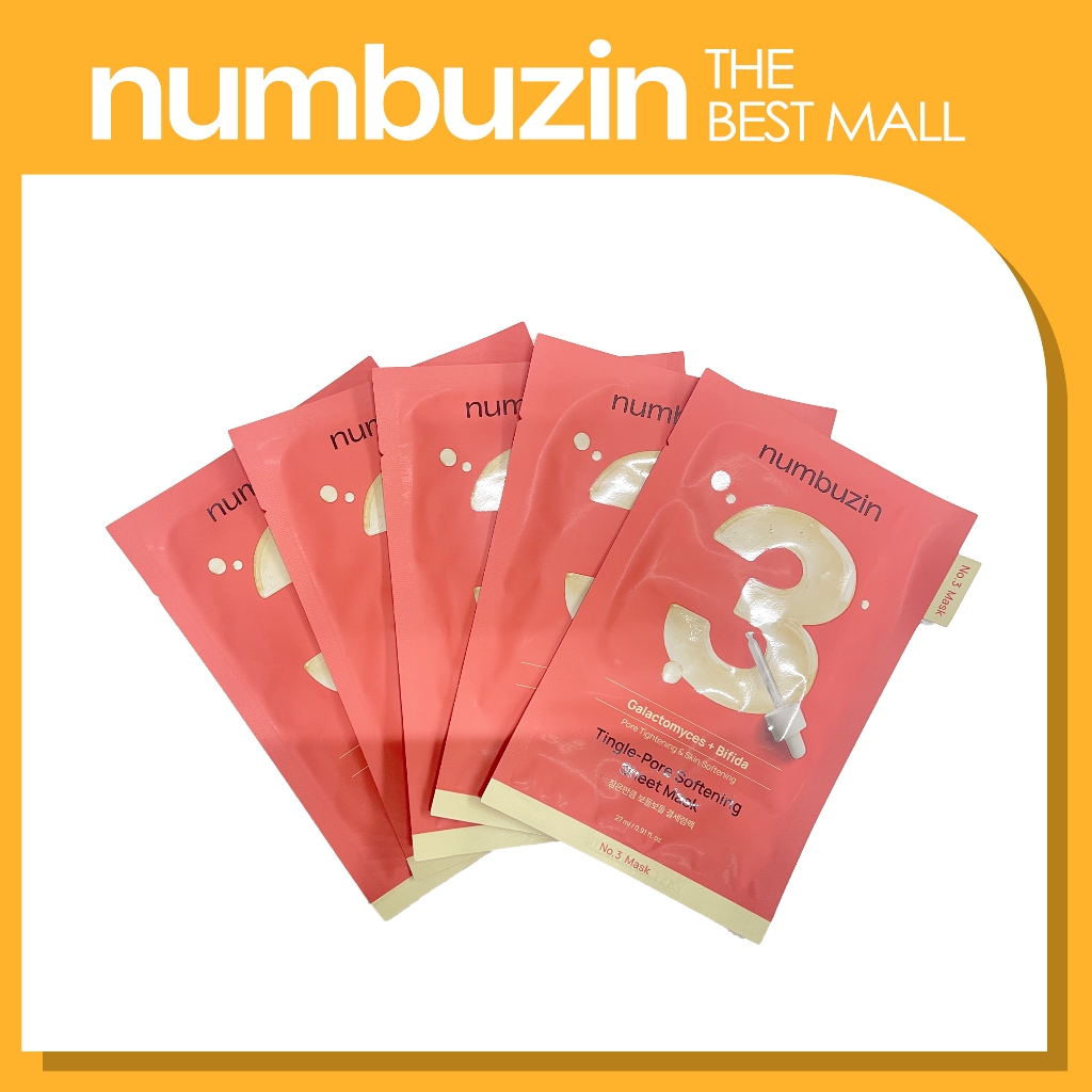 [NUMBUZIN] NUMBUZIN No.3 Tingle-Pore Softening Sheet Mask 5p