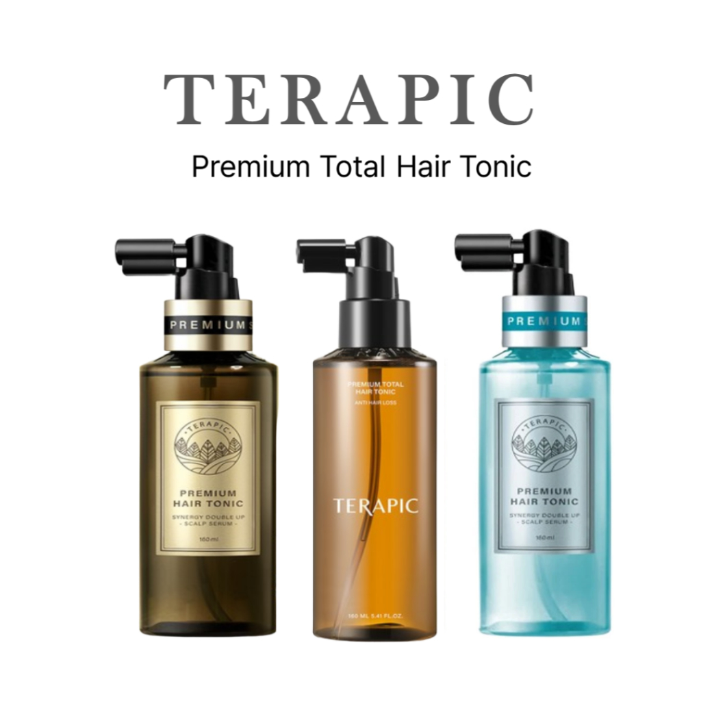 [TERAPIC] Premium Total Hair Tonic 160ml 3ประเภท /ป้องกันผมร่วง, Volume Care Root Tonic ,Treatment H