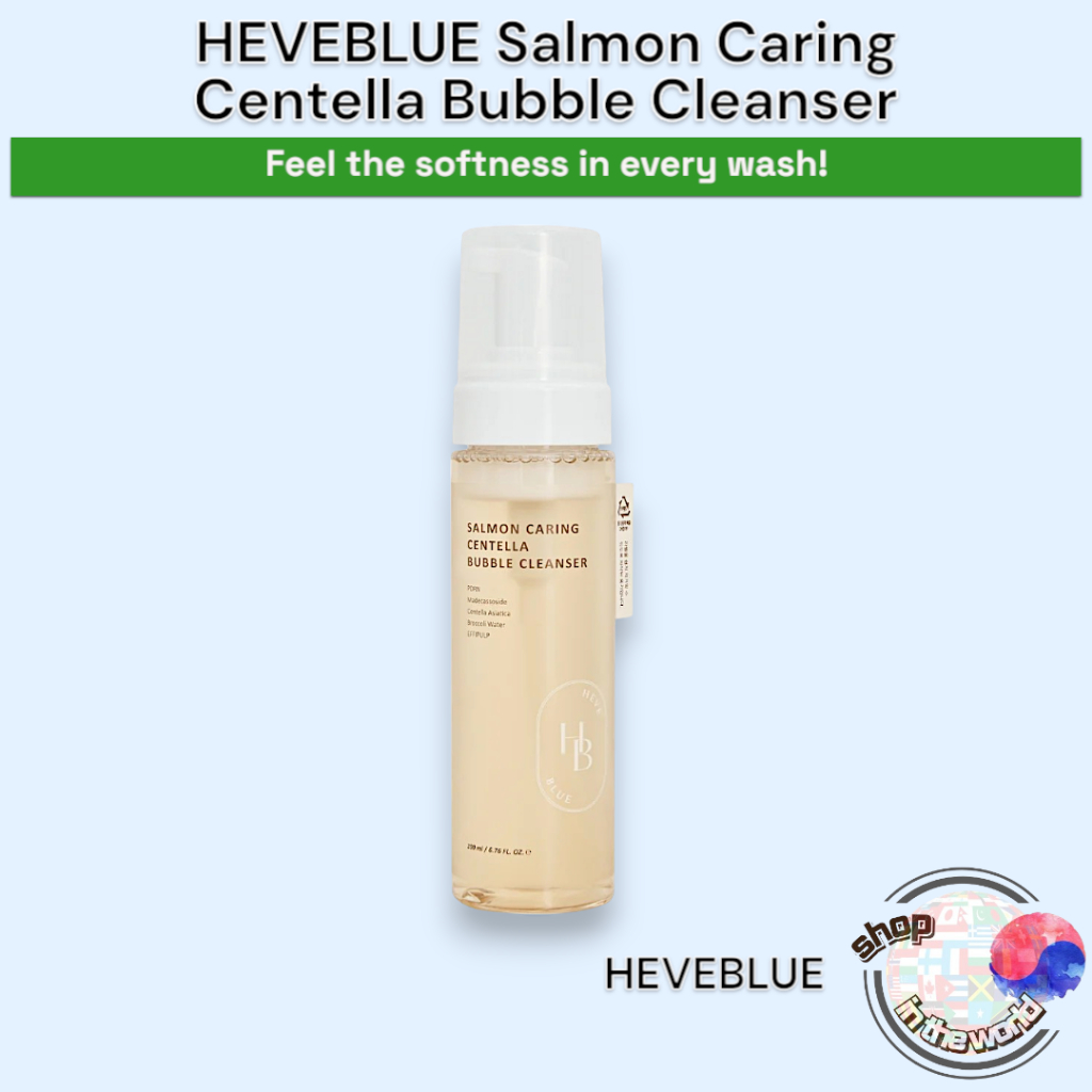 HEVBLUE Salmon Caring Centella Bubble Cleanser 200ml