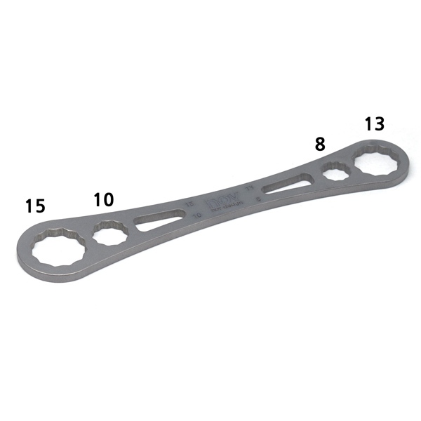 Nov Titanium Spanner All in One (15mm, 13mm, 10mm, 8mm) [novdesign] สําหรับ Brompton