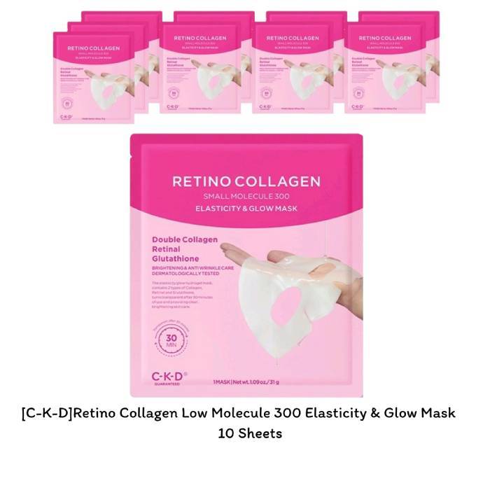[CKD / CKD] Retino Collagen Low Molecule 300 Elasticity & Glow Mask 31g (10 แผ่น) / K-BEAUTY