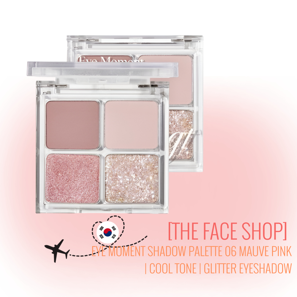 [THE FACE SHOP] Eye Moment Shadow Palette 06 Mauve Pink | 6 สี | อายแชโดว์เกาหลีโรแมนติก