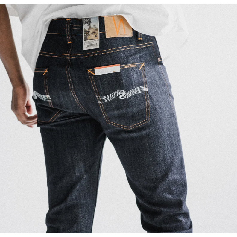 Nudie Jeans - Lean Dean Dry Ecru Embo