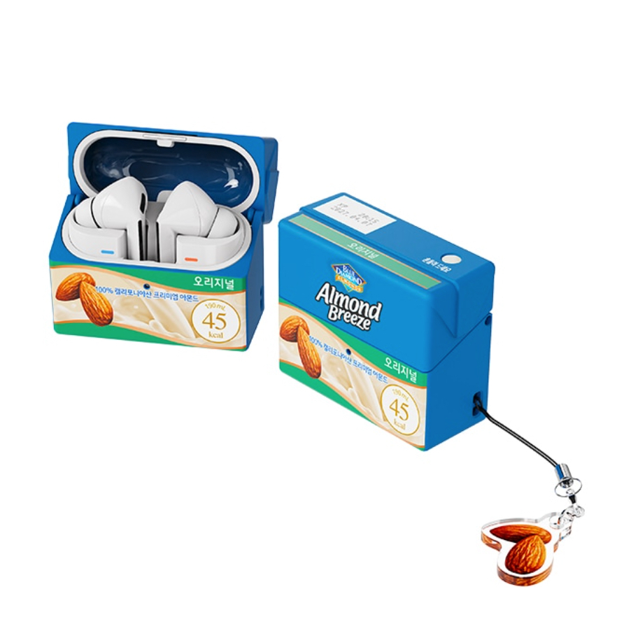 Samsung - เคส Almond Breeze พร้อมพวงกุญแจสําหรับ galaxy buds 3 / 3pro อย่างเป็นทางการ