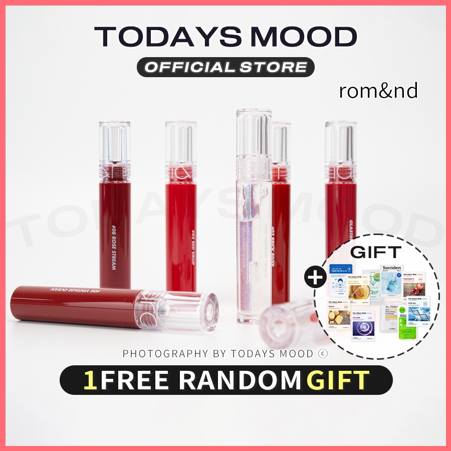 [rom&nd] GLASTING WATER TINT / GLOSS | Romand Lip Tint Gloss Watery Glassy Finish romnd