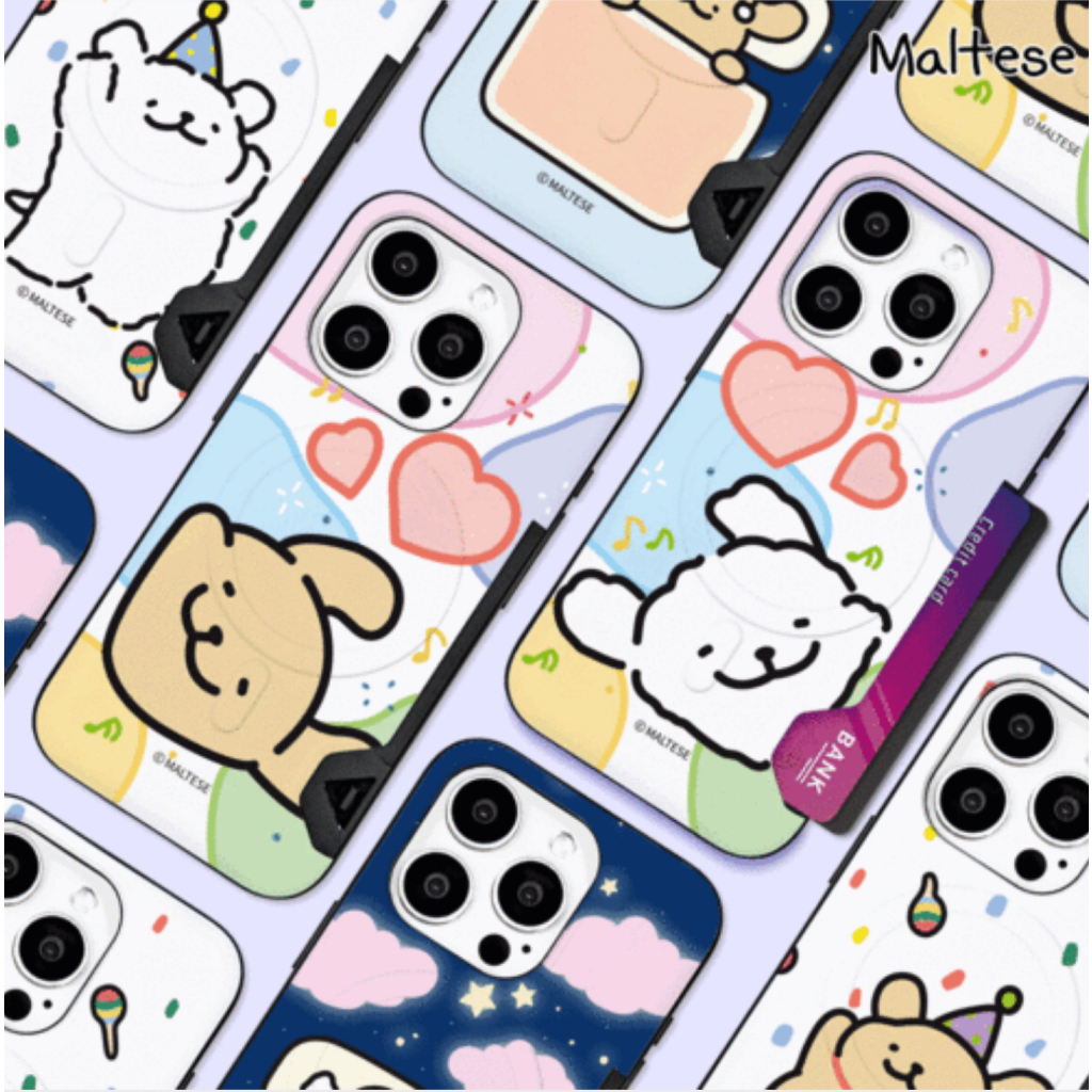 เคสโทรศัพท์แม่เหล็กเกาหลีพร้อมช่องใส่การ์ด ป้องกันกันชนกระเป๋าผู้ถือ Maltes Samsung Galaxy S 25 24 23 A 15 16 24 23/13 รองรับ iPhone 16, 15, 14, 13, 12 7/8/SE2