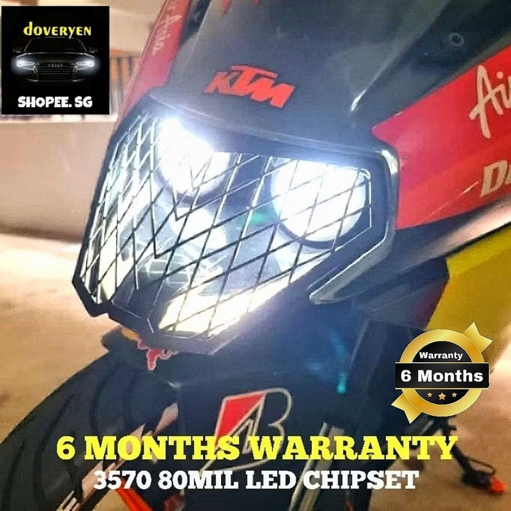 Ktm Rc 200 390 ปลั๊กเวอร์ชันใหม่ N Play 6500k หลอดไฟหน้า LED สีขาว - H1 H4 H7 H8 H9 H11 HS1 P15D H6 