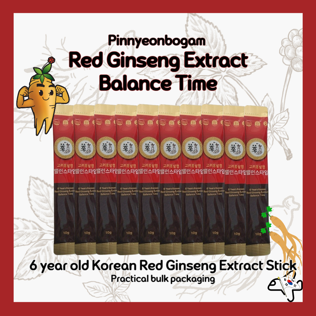 เกาหลีสีแดงโสมสกัดเวลาสมดุล/เกาหลี 6 ปีโสมสกัด 10 กรัมบรรจุภัณฑ์ที่ใช้งานได้จริง 10 ชิ้น/30 ชิ้น/60 ชิ้น
