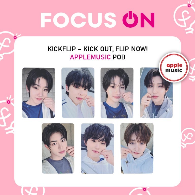 KICKFLIP POB APPLEMUSIC Kick Out, Flip Now! PHOTOCARD