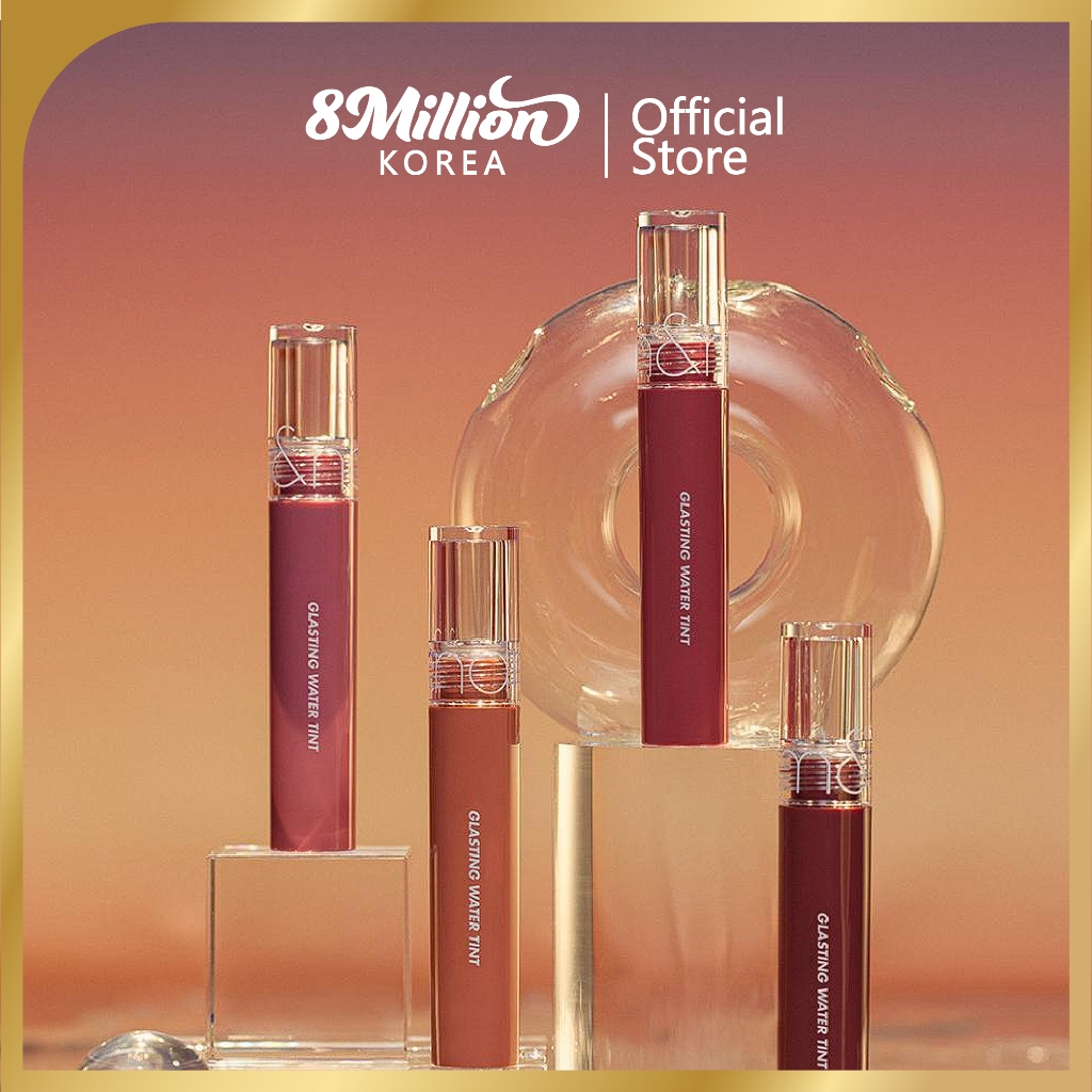 Rom&nd Glasting Water Tint – High Shine Glossy Lip Tint for Dewy Korean Look