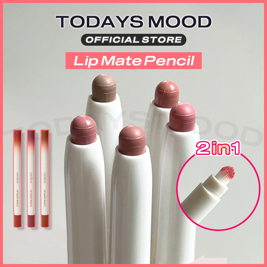[rom&nd] Lip Mate Pencil 0.5g (5 สี) | Be Over romand Lip Tint ลิปสติกเนื้อแมทใหม่