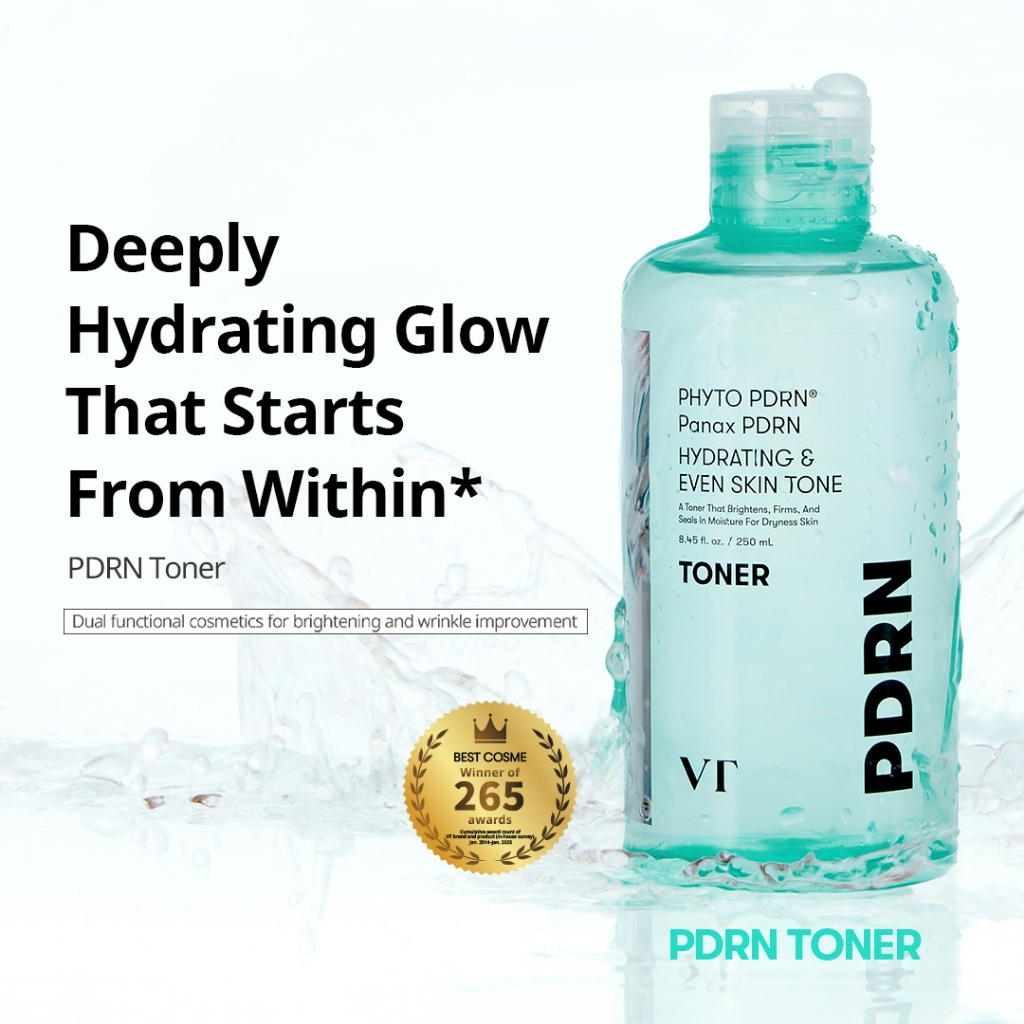 [VT] PDRN Toner 250ml | โทนเนอร์ PDRN วีแกน โสมป่า | ชุ่มชื้น ผิวกระจ่างใส ลดเลือนริ้วรอย [เรือธงอย่างเป็นทางการ] — صورة 2
