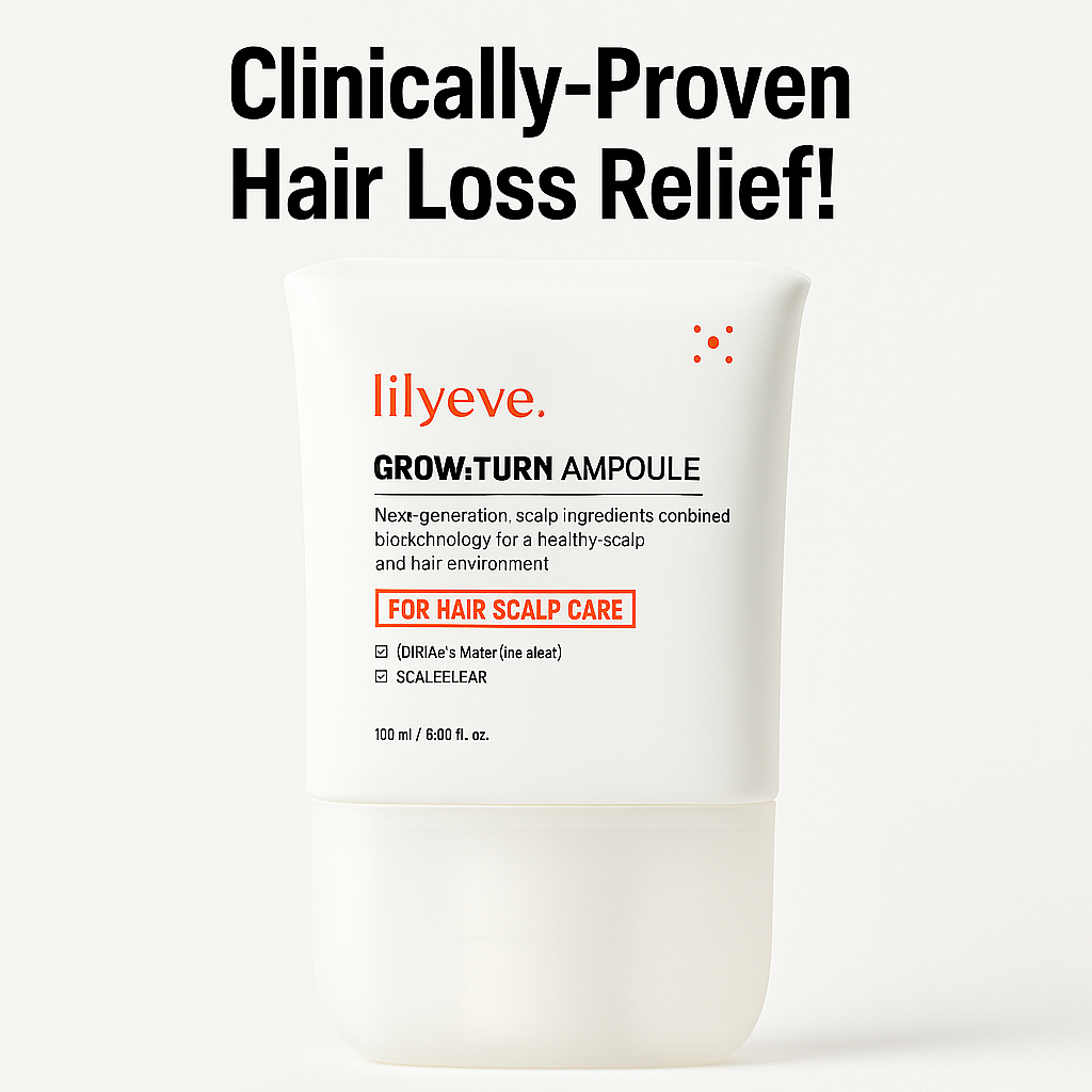 LILYEVE Grow-turn Hair Loss Ampoule - Scalp Cooling & Hair Root Strengthening with Heartleaf Exosome