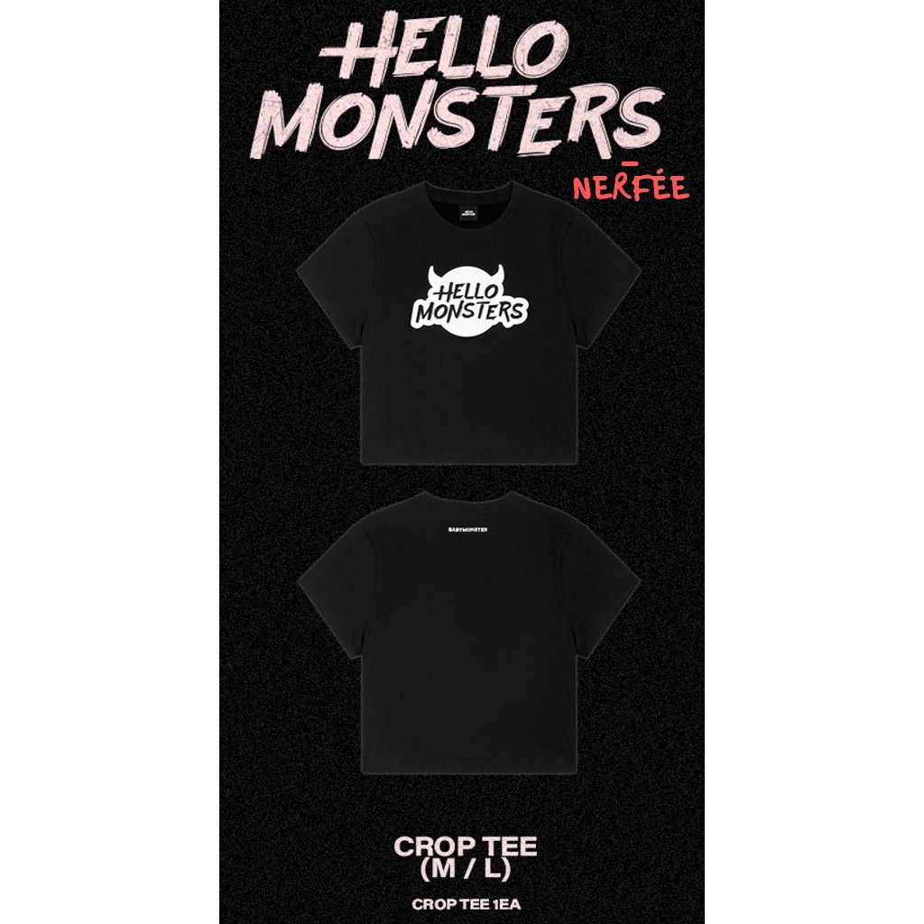BabyMonster Asia Merch CROP TEE (M/L)