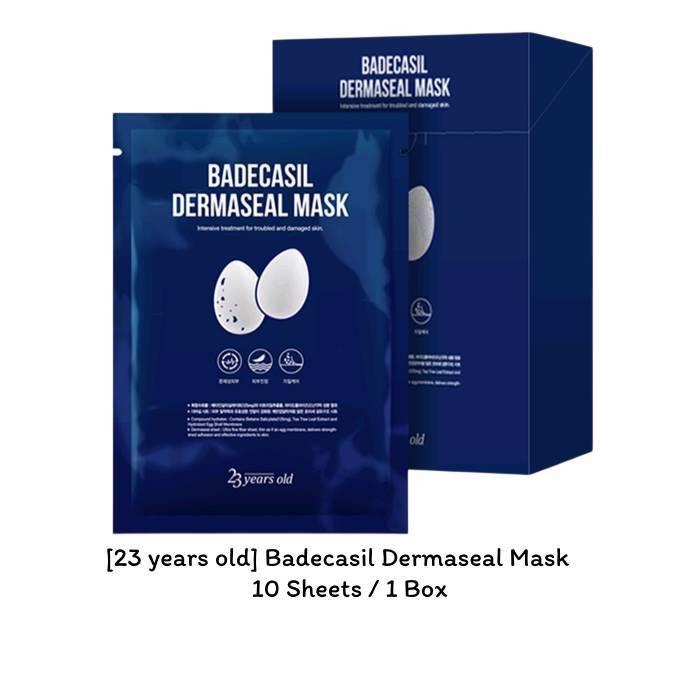 [23 years old] แผ่นมาส์กหน้า Badecasil Dermaseal 10 แผ่น / 1 กล่อง / K-BEAUTY