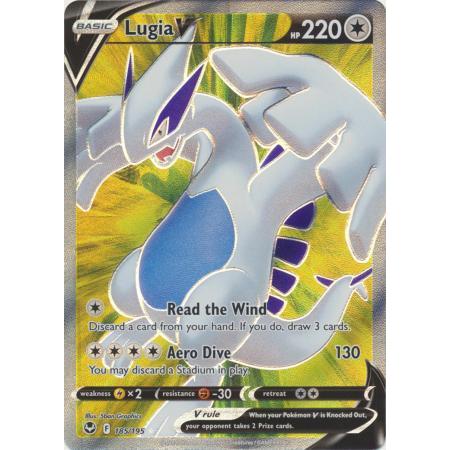 การ์ดโปเกมอน TCG Lugia V SS Silver Tempest 185/195 Full Art Ultra