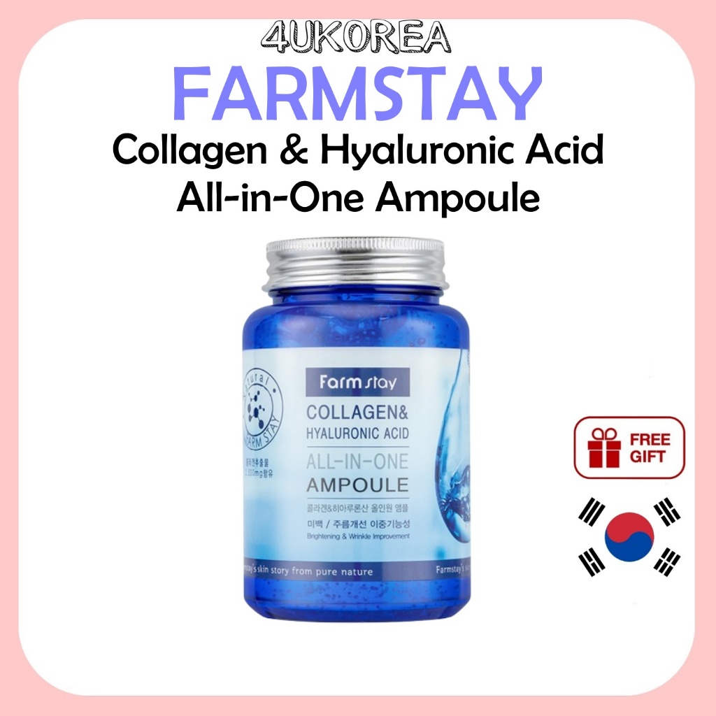 FARMSTAY Collagen & Hyaluronic Acid All-in-One Ampoule 250ml / K-BEAUTY