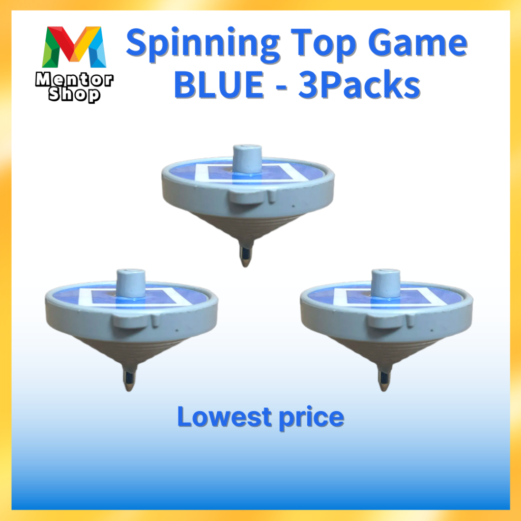 [Mentor Shop] Best Value 3 สี Spinning Top Set! แดง+น้ําเงิน+เขียว+เชือก – รับประกันราคาต่ําสุด!