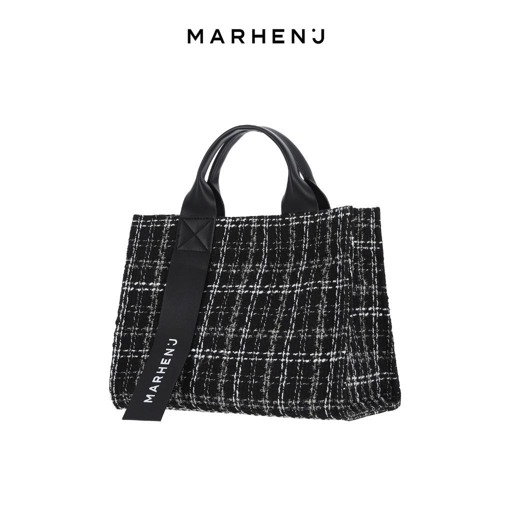 MARHEN.J Rico Mini Tweed Tote กระเป๋าสะพายข้าง MJ24PP11RCMNTBK