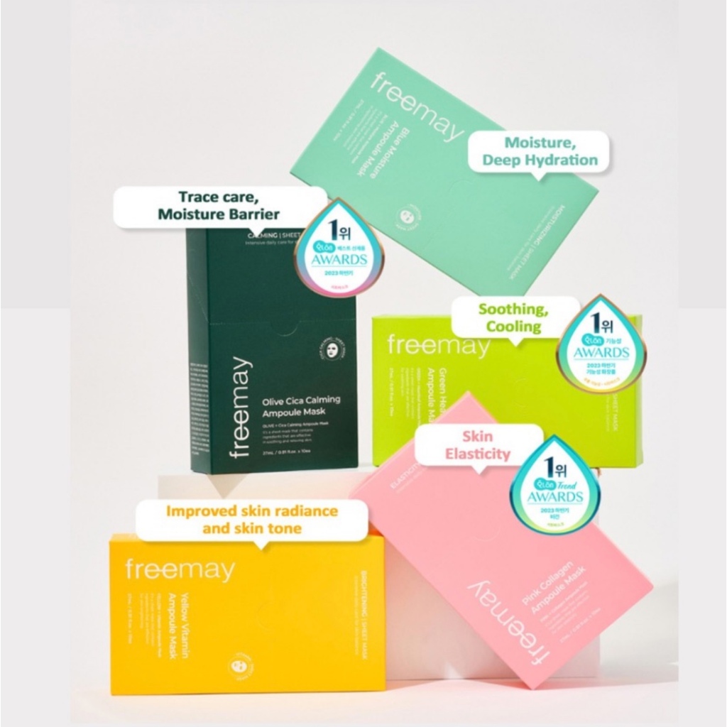 Freemay Ampoule Mask 27ml x 10ea ( 4 ตัวเลือก )