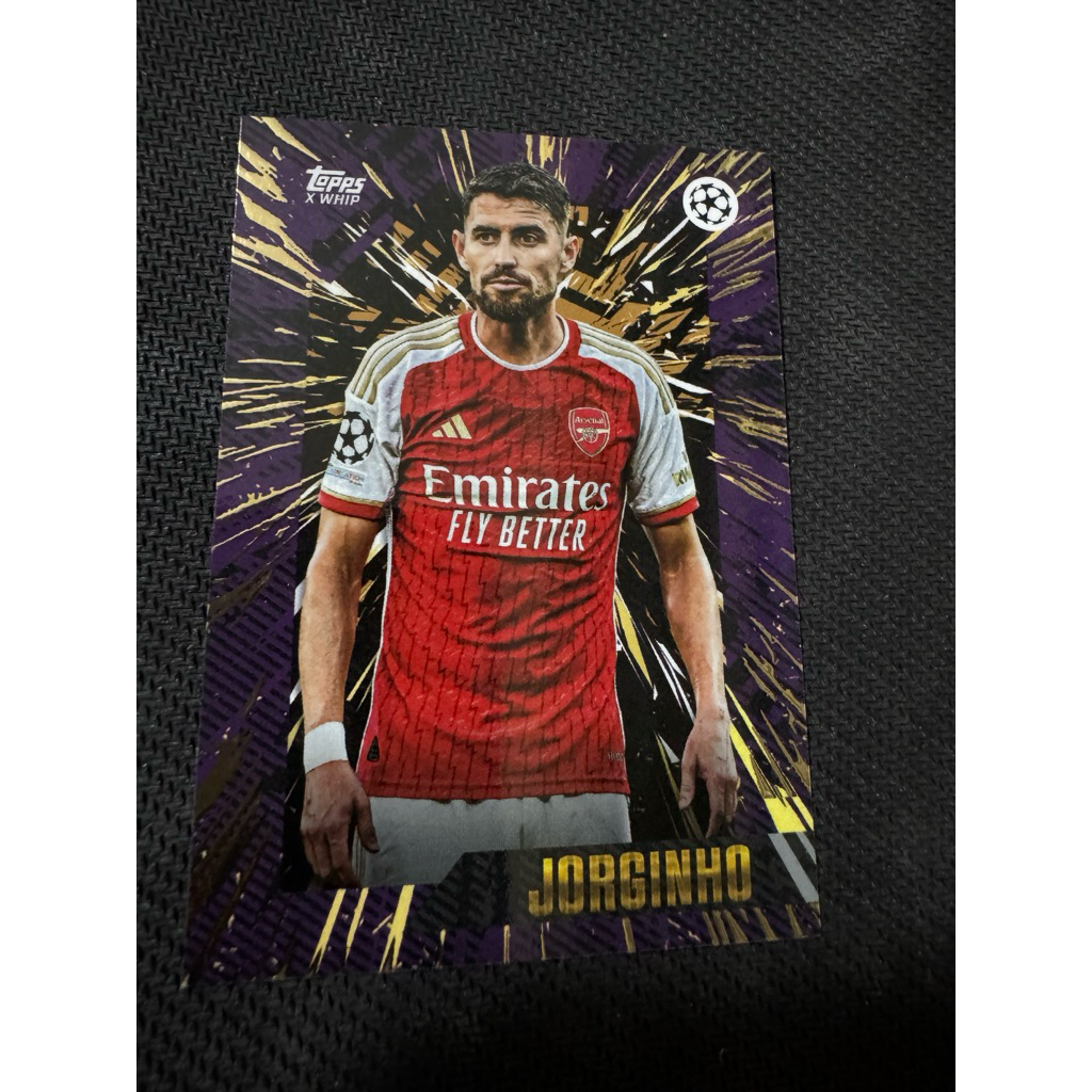 2023 Topps Soccer Card X Whip Gold UCC Jorginho Arsenal FC