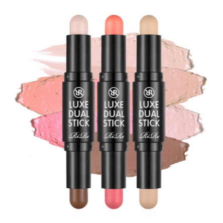 RiRe Luxe Dual Stick 3-in-1 Makeup (คอนทัวร์ / บลัชออน / รองพื้น)