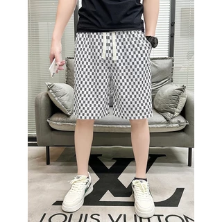 ZJ HOME กางเกงขาสั้น กางเกงลำลอง แฟชั่นน่ารัก สามารถสวมใส่ได้ทั้งชายหญิง ลวดลายสมัยใหม่ใส่สบายเนื้อผ้าดีQC-DK8025