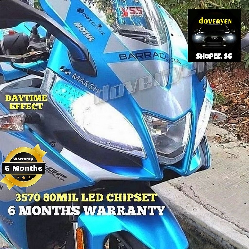 Aprilia Rs4 Rs125 - Ultra Bright 6500k หลอดไฟหน้า LED สีขาว - H1 H4 H7 H8 H9 H11 HB3 HS1 P15D BA20D 