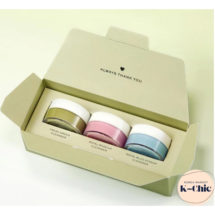Arencia Cleanser - Arencia Fresh Cleanser Set 15g 3P (เขียว+โรสฮิป+น้ําเงิน)