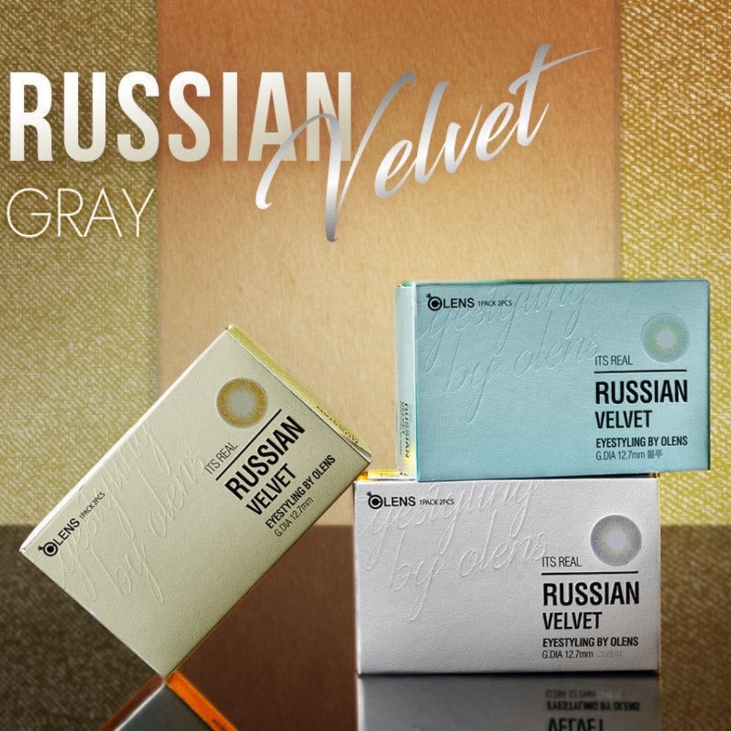 OLENS RUSSIAN VELVET GRAY คอนแทคเลนส์ 2P เลนส์เกาหลี เลนส์ - รูปที่ 6
